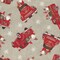 44 x 36 Timeless Treasures Christmas Truck And Gnome Beige Let It Snow 100% Cotton Fabric